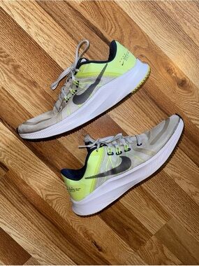 Nike Running Sneakers - Neon Yellow, Light Gray & Black